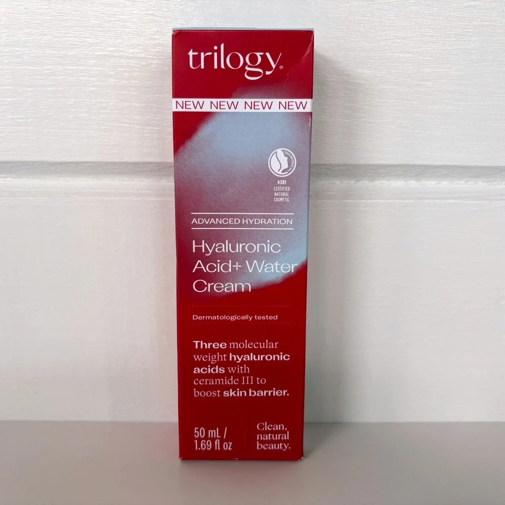Trilogy Hyaluronic Acid+ Water Cream Advanced Hydration Lightweight Moisturizer
